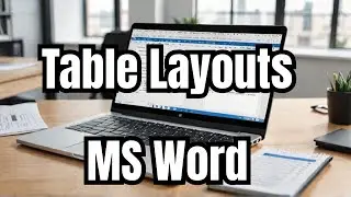 table layout in MS Word - MS Office (MS Word) Full course -Lesson 15