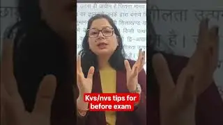 kvs/nvs tips for before exam #tgtnewvacancy by Jyoti chauhan ma'am