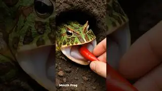 Spicy Surprise ! 🌶️🐸 #froglife #frog #funnyanimals