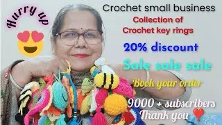 Small business! Crochet key chains/hangings/ bag charm 🧿sale sale !! Hurry up and book your order