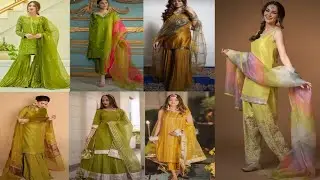 Mehndi Dress Design 2024|| Haldi  mehndi mayoun Dress designs for mehndi founction #2024