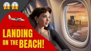 LANDING ON A BEACH!  Experience the ONLY commercial flight in the WORLD that uses a beach as runway!