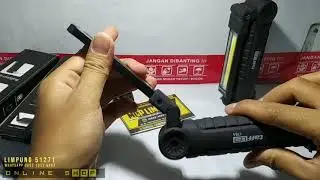SENTER REKOMENDASI BISA TAHAN SEHARIAN WORKLIGHT TAFFLED 175A USB RECHARGEABLE MAGNET