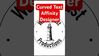 How to curve text in Affinity Designer #tutorial #affinitydesignertutorial #affinity #logo