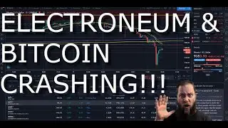 EMERGENCY BITCOIN CRASHING RIGHT NOW!!!ELECTRONEUM & ZCASH PRICE ANALYSIS!!!
