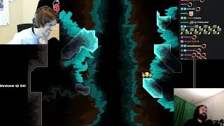 xQc react to Forsen's donator direct his way in Jump King