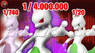 MEWTWO SHINY OSCURO.. 1 EN 4.000.000