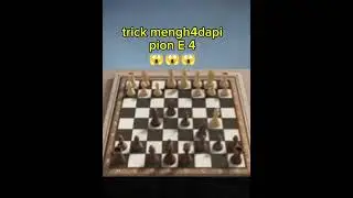 Trick menghad4pi pion E4😱😱😱 #chess #langkahpembukaancatur #caturterbaru #caturdunia 
