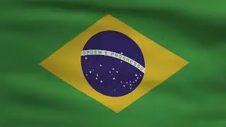 Brazil Country Flag Animation | 4k | Flags of the World