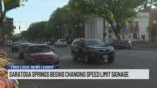 Saratoga Springs begins changing speed limit signage