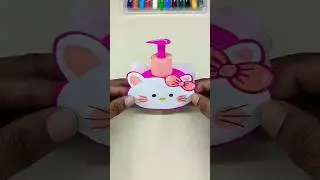 Hello Kitty Lotion🧴#shorts #diy #art #craft #Viral #Sa2crafts #Trending
