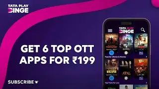 Tata Play Binge | Amazing Offer! 🎉 | Get 6 Top OTT Apps for ₹199 on Tata Play Binge! 🎬🍿