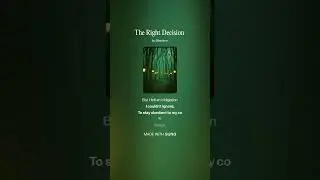 The Right Decision - #rap#futurerock