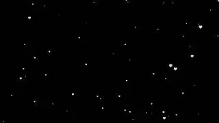 Hearts with black background - 4K