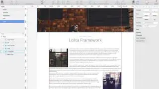 Design a lolitaframework.com website using sketch app ( Main page )