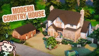 Modern Country House [CC] 🌳 || The Sims 4 Speed Build || Custom Content