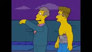 Professor frink's father removes principal Skinner's spine The Simpsons 