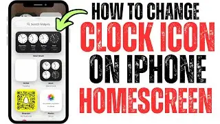How To Change Clock lcon On iPhone Home Screen !