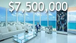 Living in a $7,500,000 Miami Beach Condo for a Day - Inside a MASSIVE Condo in Portofino Tower