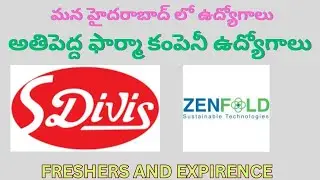 s divis pharma ,Zenfold Sustainable Technologies (ZST)  latest vacancys 2025