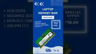 XUM 8GB Laptop Memory RAM 5600Mhz DDR5 Non-ECC Unbuffered SODIMM #memory #ram #laptopram #ddr5 #8gb