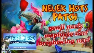 Neues HOTS Update August 2024 ✨Genji Nerfs Mephisto Nerfs Brightwing Nerfs Qhira Buffs✨