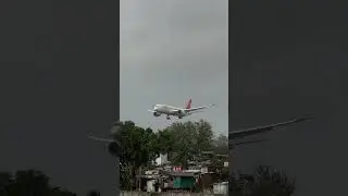 Air India Boeing 787-8 Dreamliner landing at Mumbai AirPort #AirIndia #Boeing787 #B787 #aviation