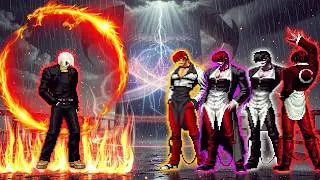 [KOF Mugen] Clone 30 Vs Iori Yagami Team