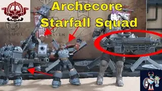 Archecore Ursus Guard Starfall Squad 1:35 scale action figures.  A fun set with 1:18 compatible guns