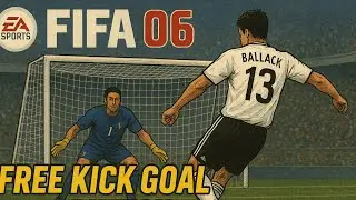 UNBELIEVABLE Free-Kick &mdash; Ballack vs Buffon | FIFA World Cup 2006 (PS2)