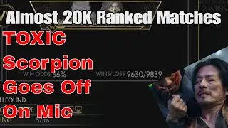 Scorpion Player had 20K Ranked Matches, Loses their SH@T when they Lost #mk12 #mk11 #mortalkombat12