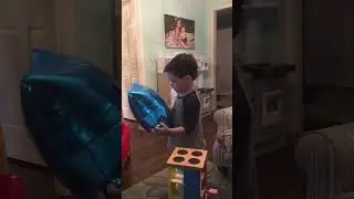 Blue star balloon