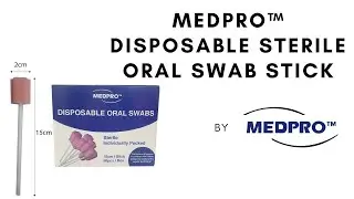 [50pcs/box] MEDPRO&trade; Disposable Sterile Oral Swab Stick