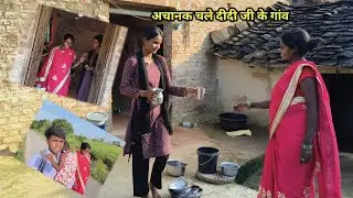 आज अचानक जाना पड़ा जया जी की दीदी जी के गांव |