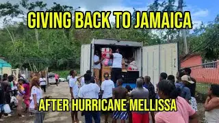 Giving Back To My Country After Hurricane Mellissa 🇯🇲 #hurricanemellisa