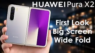 Huawei Pura X2 First Look, Wide Fold, Bigger Screen, 200MP Camera!