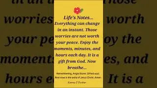 Every day is a gift from God.  Amen #rememberingangiestone #godfightsforme #kennapparker #quotes