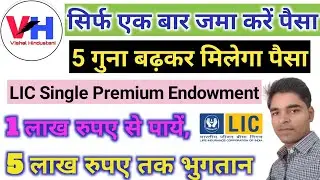 single endowment plan | LIC Single Premium Endowment Plan No 717 in Hindi | Plan 717 | #lic #licplan