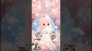 🌸✨ Chibi Cat Girl Baby Rides a Magical Cloud ☁️💖 | Kawaii Anime Fantasy World 🐾🌈 #cutecharacter
