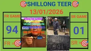 Shillong teer number 1 video today 13/01/26Fr Sr fixed result 
