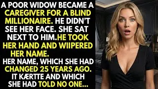 A destitute widow became a caregiver for a blind millionaire. He took her hand and whispered her old