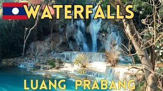🇱🇦 Luang Prabang's BIGGEST TOURIST attraction. KUANG SI Waterfall plus Tad Sae Waterfalls.