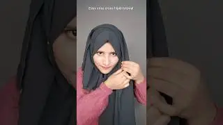 Easy criss cross layers hijab tutorial