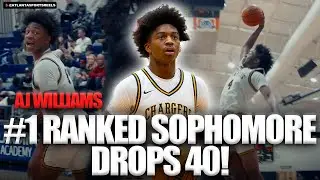 #1 Ranked AJ WILLIAMS drops 40 and reaches 1,000 POINTS! l Hoop Highlight 🔥