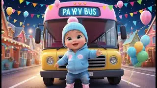 Party Bus New Year Trip Song | Fun New Year & Vehicle Nursery Rhyme for Kids | Baby Learning Song