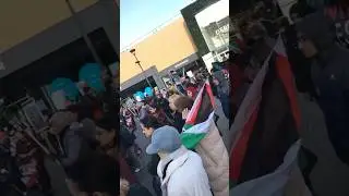 Free Palestine protest derby PSC ✌️❤️🇵🇸❤️✌️ #palestinesong #freeplastine #savepalastine