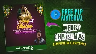 How To Create || Merry Christmas 2025 Banner Editing || in Pixellab Loku Creations 