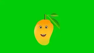 Green Screen Mango face Animated HD effect|Green screen NON copyright HD effect Video.