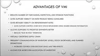 Supply Chain Basics: Vendor Managed Inventory (VMI)