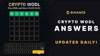 Binance Crypto WODL Answer Today | Word Of The Day | Bitcoin Evolution Theme
